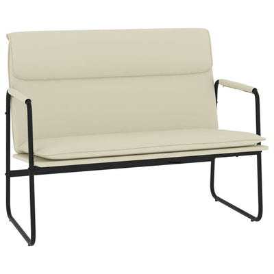 vidaXL Bench Cream 100x64x80 cm Faux Leather