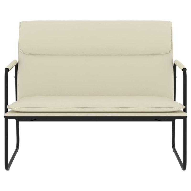 vidaXL Bench Cream 100x64x80 cm Faux Leather
