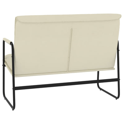 vidaXL Bench Cream 100x64x80 cm Faux Leather