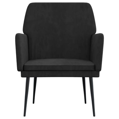 vidaXL Armchair Black 62x79x79 cm Velvet