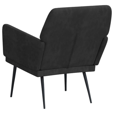 vidaXL Armchair Black 62x79x79 cm Velvet