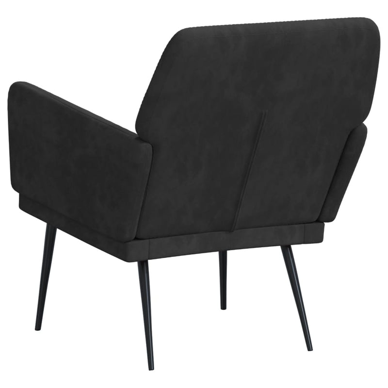 vidaXL Armchair Black 62x79x79 cm Velvet