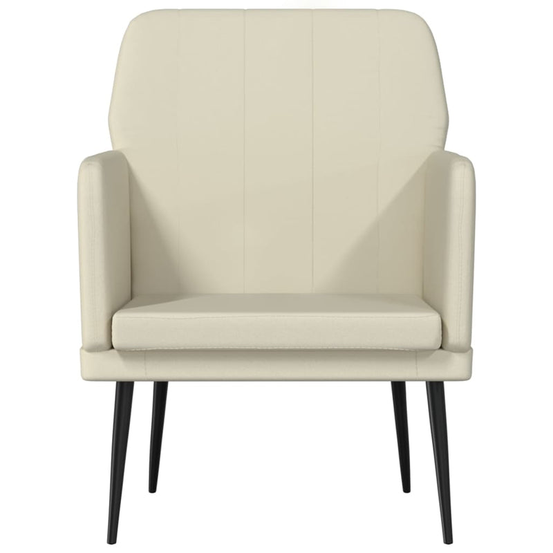 vidaXL Armchair Cream 61x78x80 cm Faux Leather