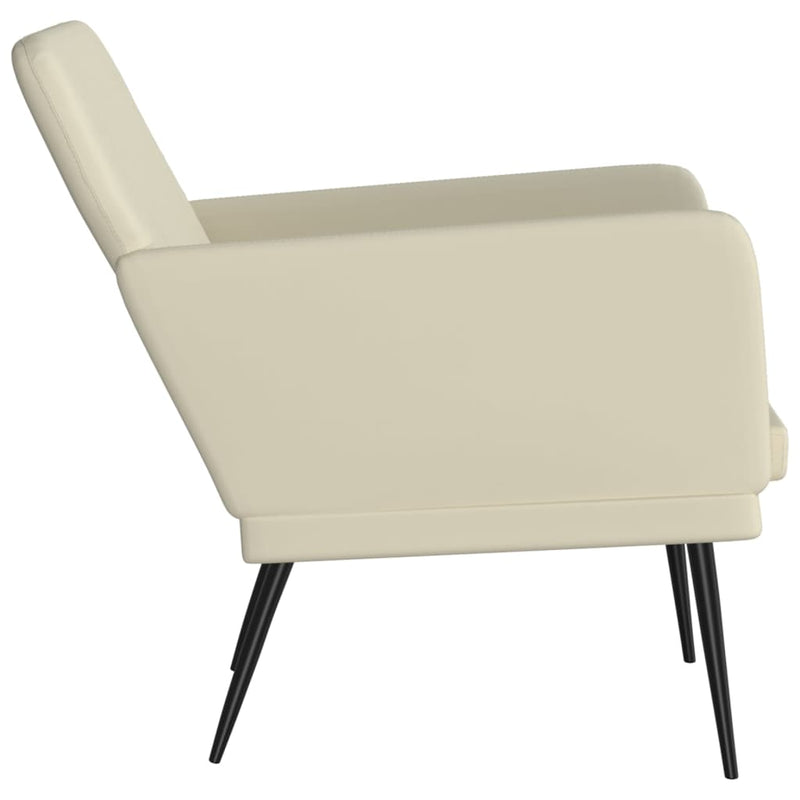 vidaXL Armchair Cream 61x78x80 cm Faux Leather