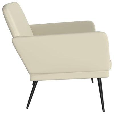 vidaXL Bench Cream 107x80x81 cm Faux Leather
