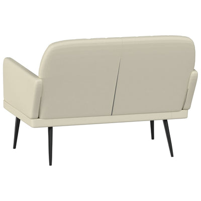 vidaXL Bench Cream 107x80x81 cm Faux Leather