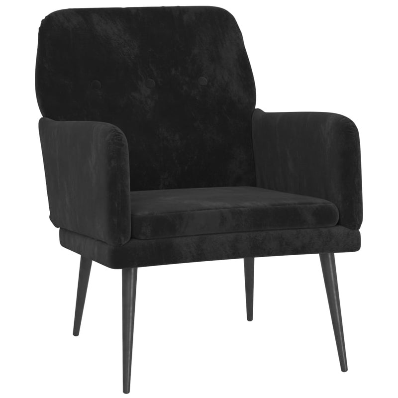 vidaXL Armchair Dark Grey 62x79x79 cm Velvet