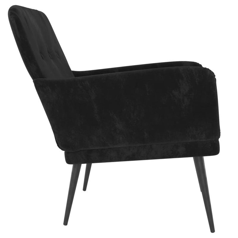 vidaXL Armchair Dark Grey 62x79x79 cm Velvet