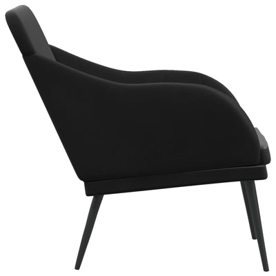 vidaXL Bench Black 110x76x80 cm Velvet