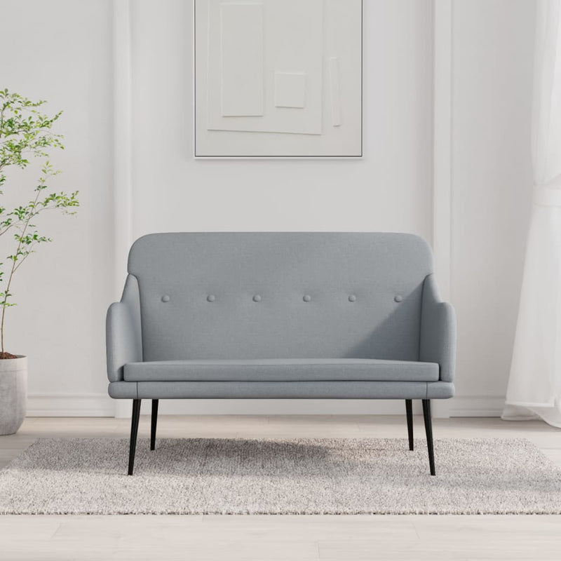 vidaXL Bench Dark Grey 110x76x80 cm Fabric