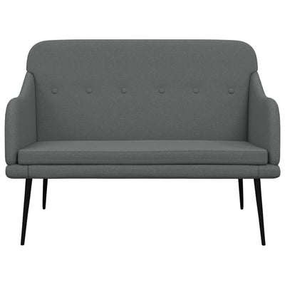 vidaXL Bench Dark Grey 110x76x80 cm Fabric