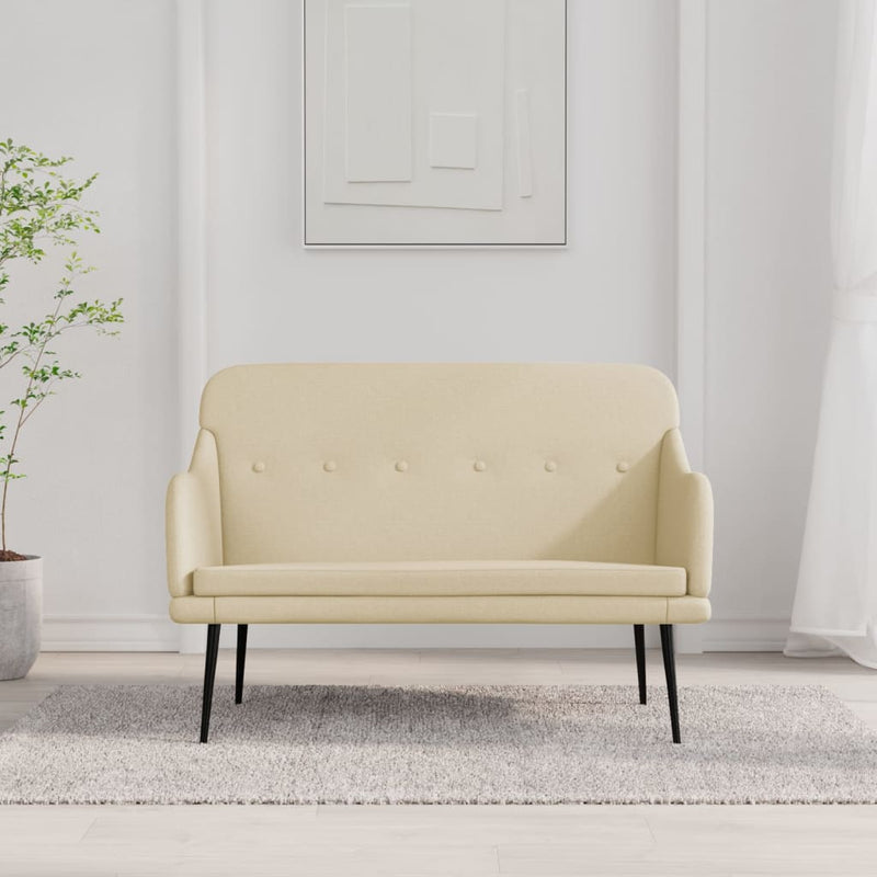 vidaXL Bench Dark Grey 110x76x80 cm Fabric