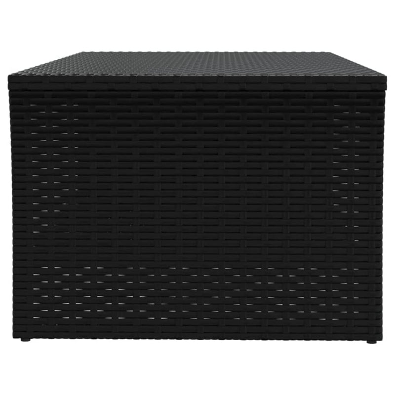 vidaXL Coffee Table Black 100x50x40 cm Poly Rattan