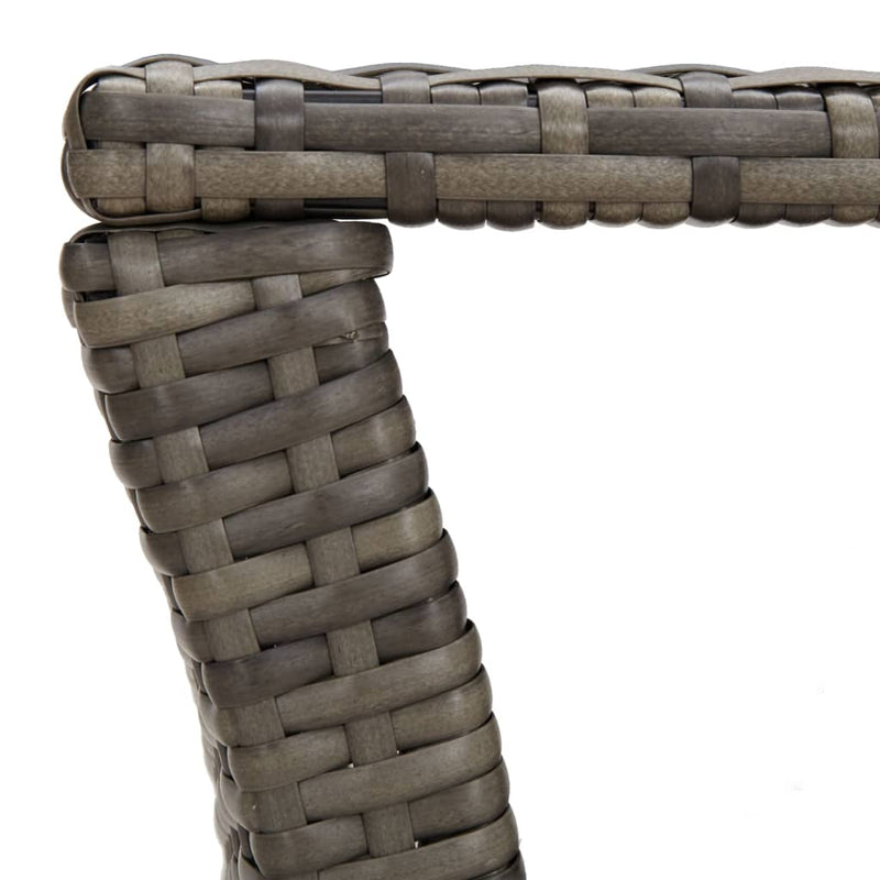 vidaXL Coffee Table Black 100x50x40 cm Poly Rattan