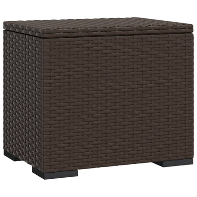 vidaXL Ottomans with Cushions 2 pcs Black 40x30x40 cm Poly Rattan