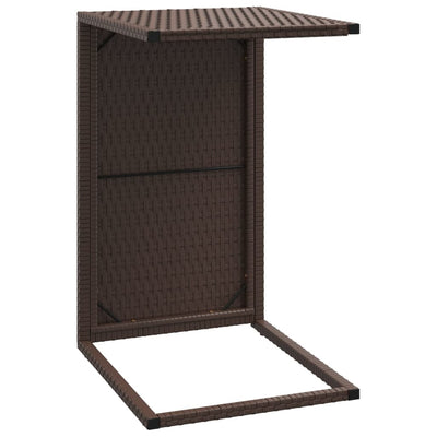 vidaXL C Table Black 40x35x60 cm Poly Rattan