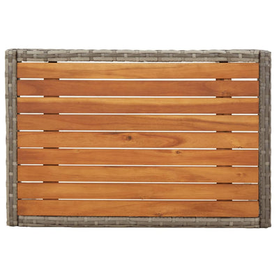 vidaXL 3 Piece Garden Lounge Set with Cushions Black Poly Rattan