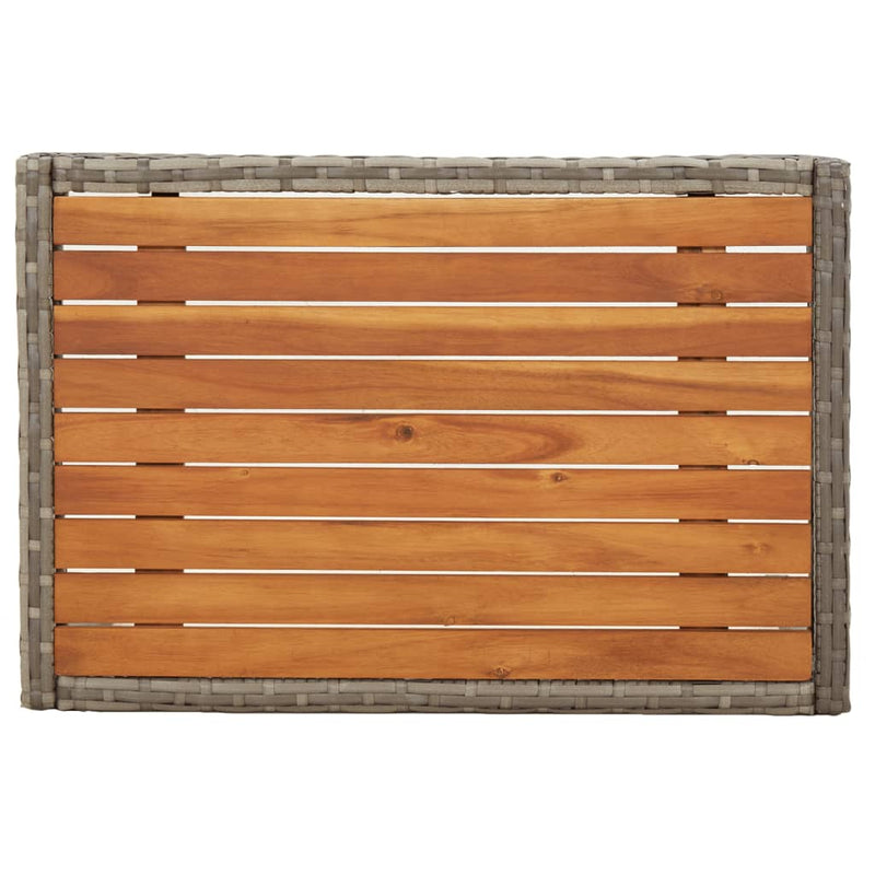 vidaXL 3 Piece Garden Lounge Set with Cushions Black Poly Rattan