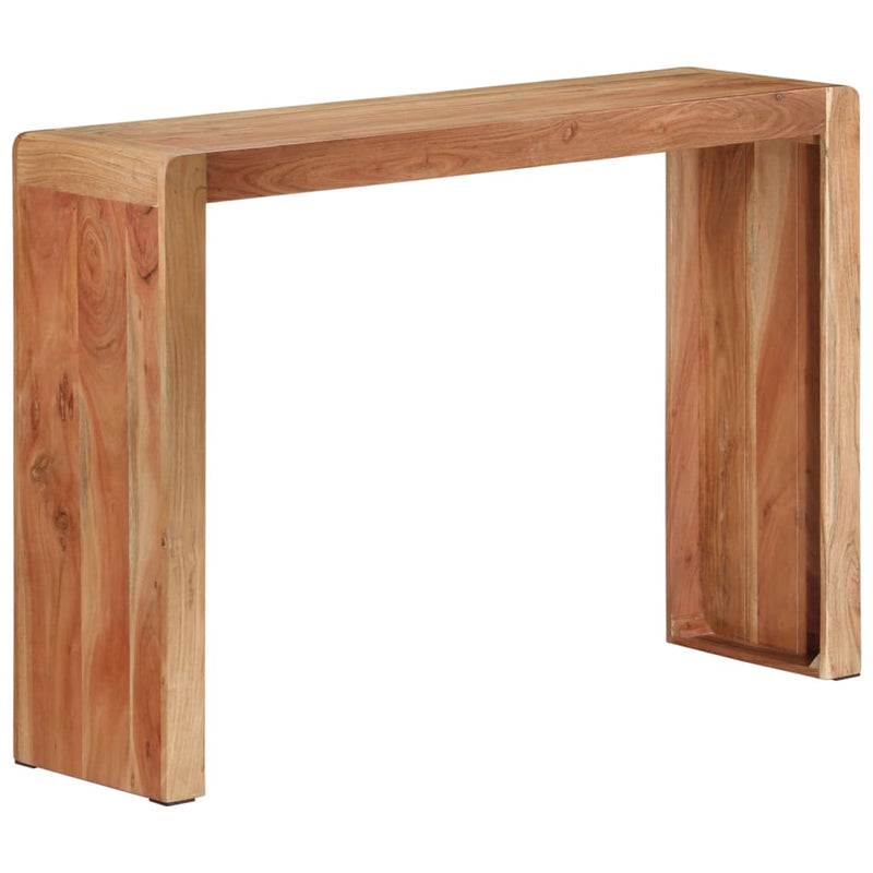 vidaXL Console Table 110x30x76 cm Solid Wood Acacia