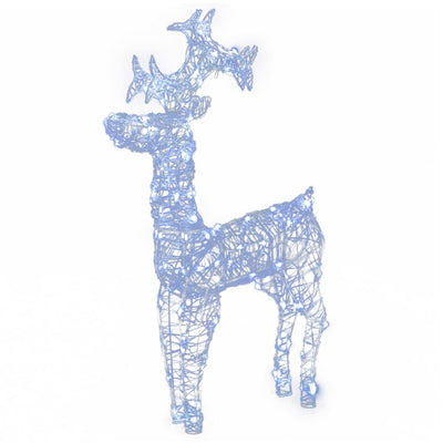 vidaXL Reindeer Christmas Decorations 3 pcs 60x16x100 cm Acrylic