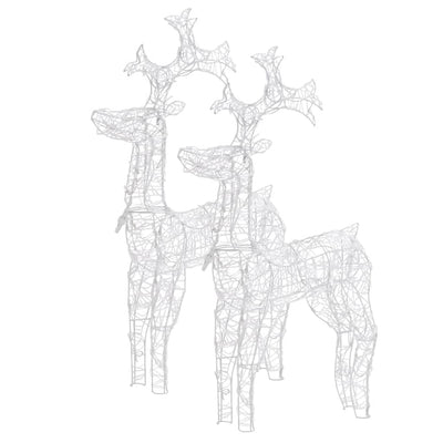 vidaXL Reindeer Christmas Decorations 3 pcs 60x16x100 cm Acrylic
