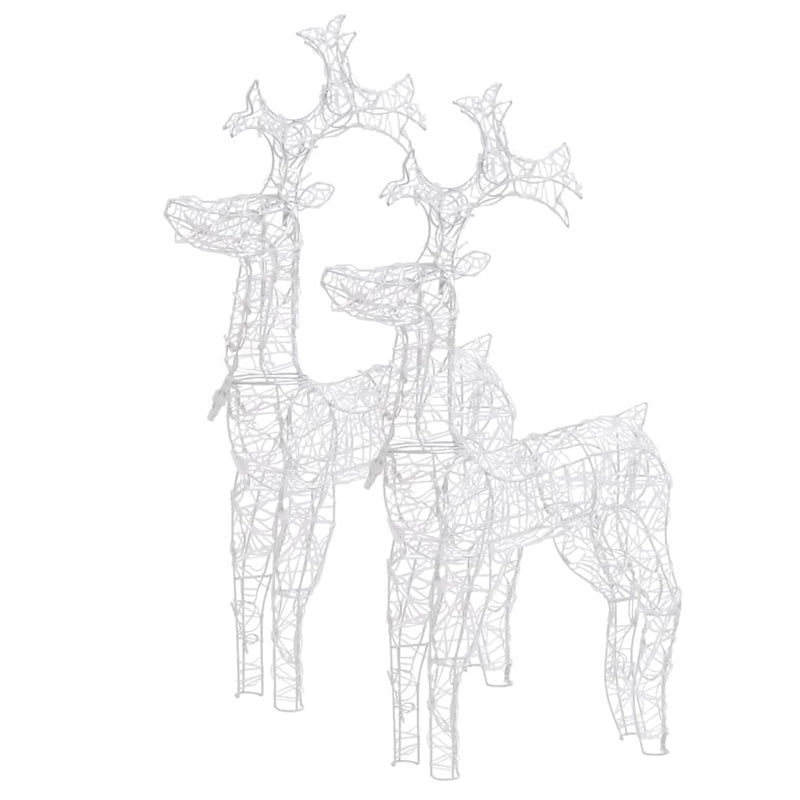 vidaXL Reindeer Christmas Decorations 3 pcs 60x16x100 cm Acrylic
