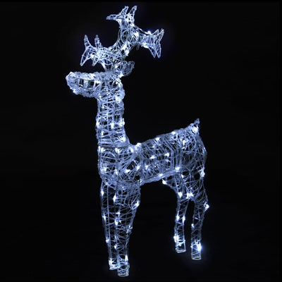 vidaXL Reindeer Christmas Decorations 3 pcs 60x16x100 cm Acrylic