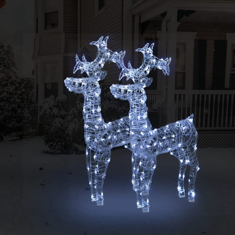 vidaXL Reindeer Christmas Decorations 3 pcs 60x16x100 cm Acrylic