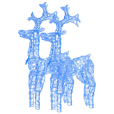 vidaXL Reindeer Christmas Decorations 3 pcs 60x16x100 cm Acrylic