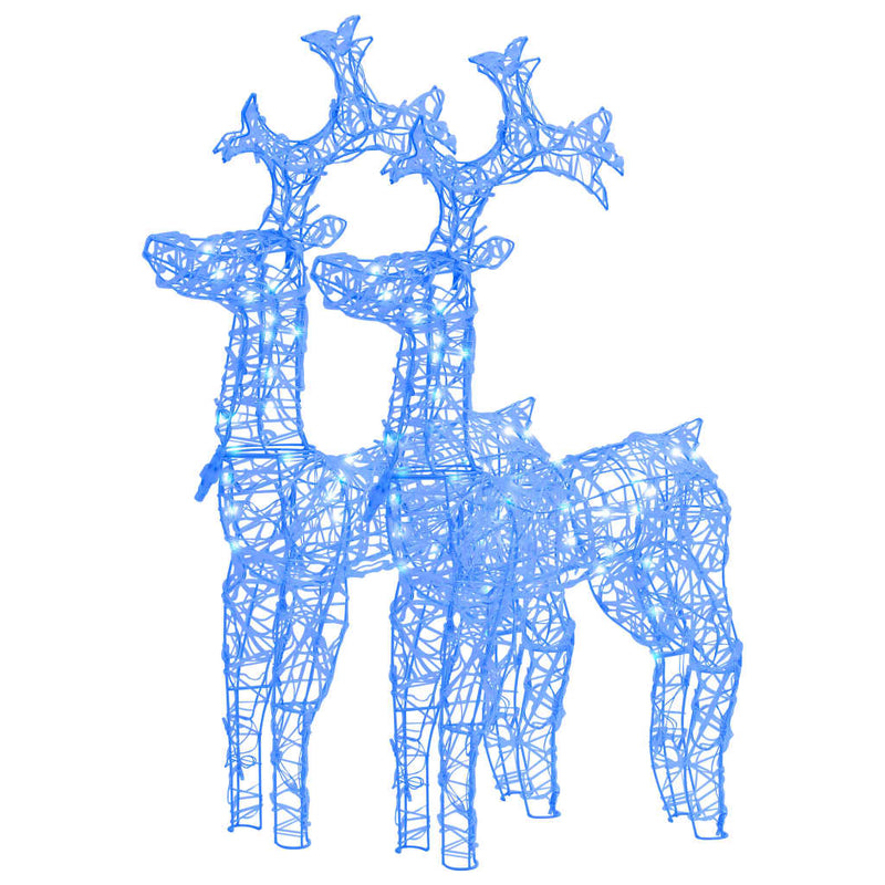 vidaXL Reindeer Christmas Decorations 3 pcs 60x16x100 cm Acrylic