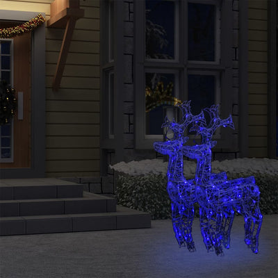 vidaXL Reindeer Christmas Decorations 3 pcs 60x16x100 cm Acrylic