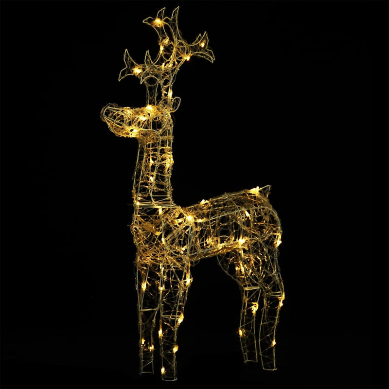 vidaXL Reindeer Christmas Decorations 3 pcs 60x16x100 cm Acrylic