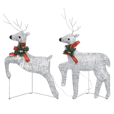 vidaXL Christmas Reindeers 4 pcs Gold 80 LEDs