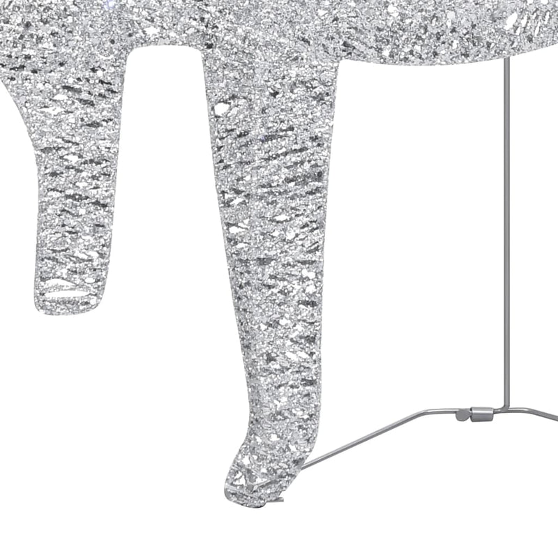 vidaXL Christmas Reindeers 6 pcs White 120 LEDs