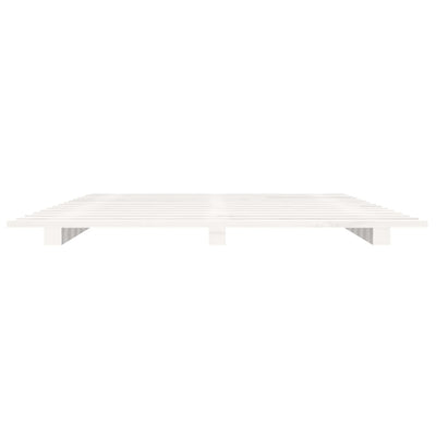 vidaXL Bed Frame without Mattress Black 150x200 cm Solid Wood Pine
