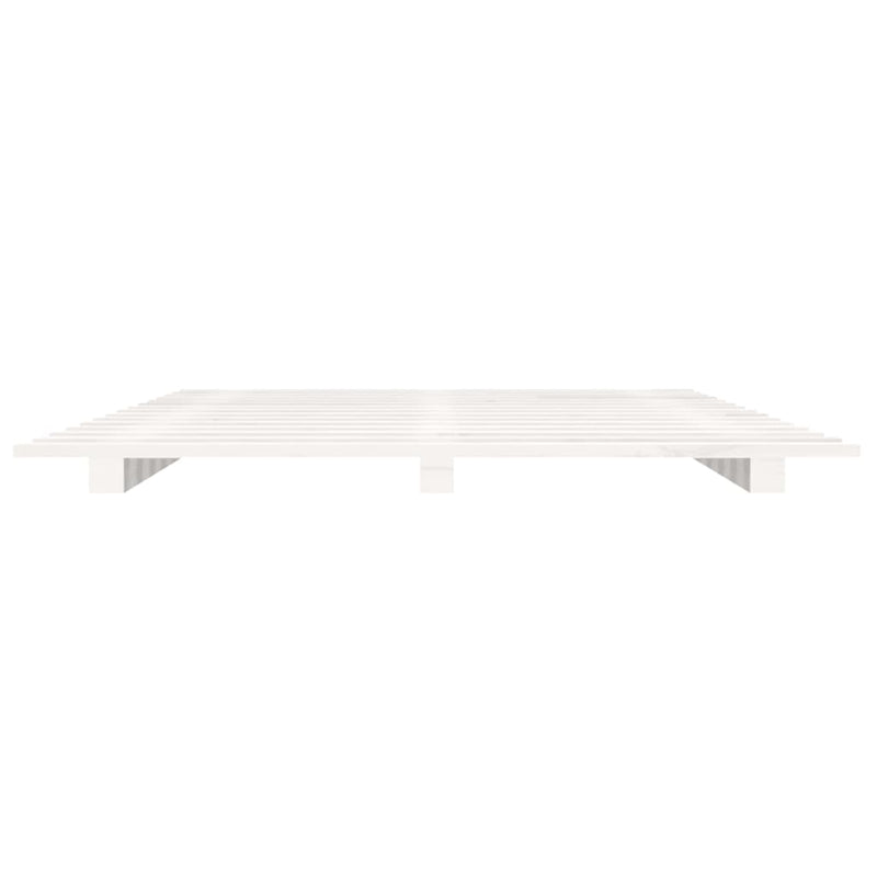 vidaXL Bed Frame without Mattress Black 150x200 cm Solid Wood Pine