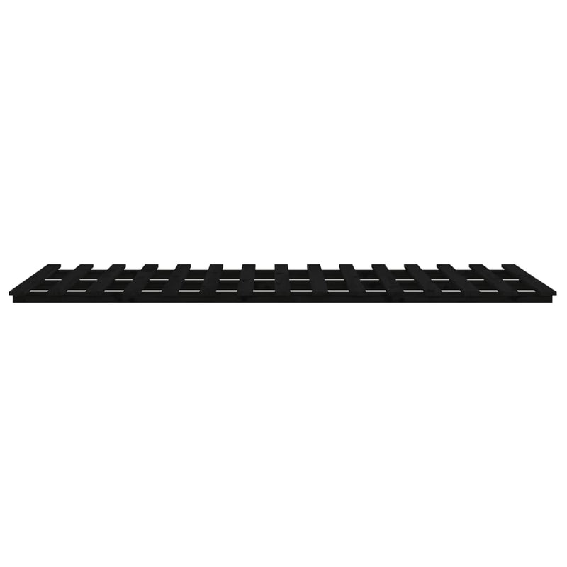 vidaXL Bed Frame without Mattress Black 150x200 cm Solid Wood Pine