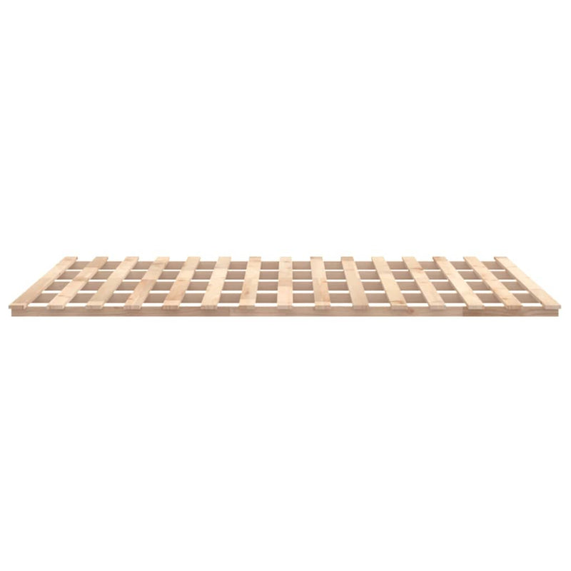 vidaXL Bed Frame without Mattress Black 183x203 cm King Solid Wood Pine
