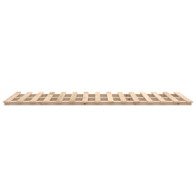 vidaXL Bed Frame without Mattress Black 135x190 cm Solid Wood Pine