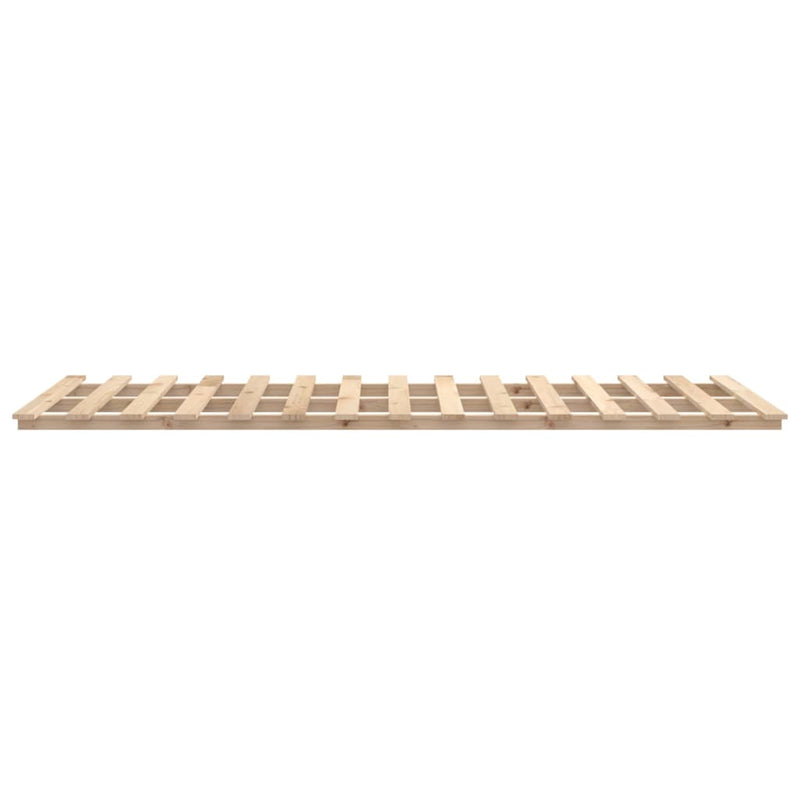 vidaXL Bed Frame without Mattress Black 135x190 cm Solid Wood Pine