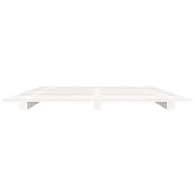 vidaXL Bed Frame without Mattress Black 135x190 cm Solid Wood Pine