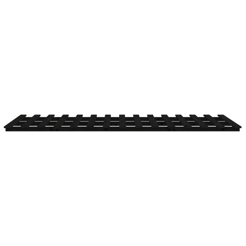 vidaXL Bed Frame without Mattress Black 135x190 cm Solid Wood Pine