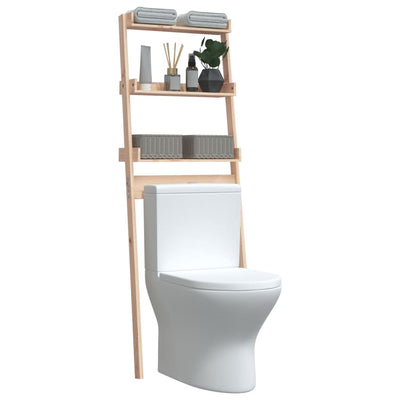 vidaXL Toilet Rack 63.5x32x179 cm Solid Wood Pine