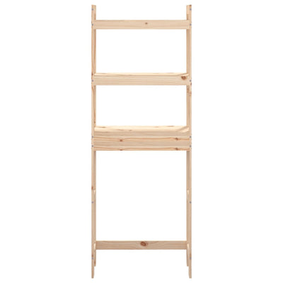 vidaXL Toilet Rack Black 63x26x171 cm Solid Wood Pine