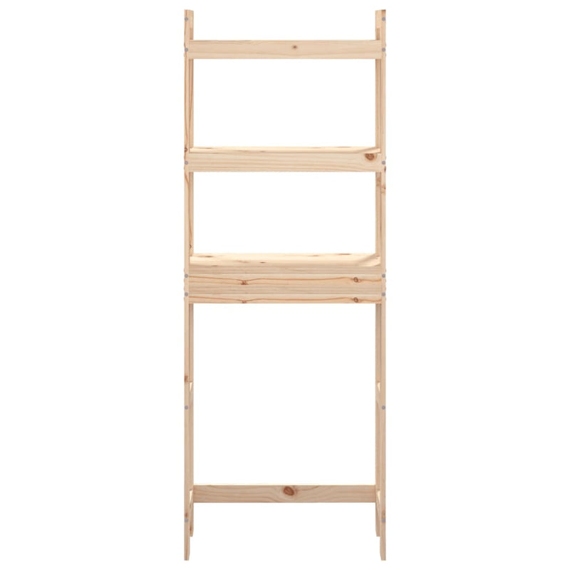 vidaXL Toilet Rack Black 63x26x171 cm Solid Wood Pine