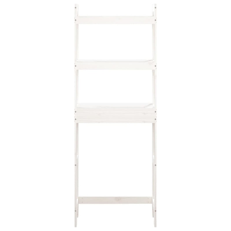 vidaXL Toilet Rack Black 63x26x171 cm Solid Wood Pine