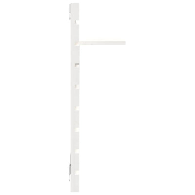 vidaXL Wall-mounted Bedside Shelves 2 pcs Black Solid Wood Pine