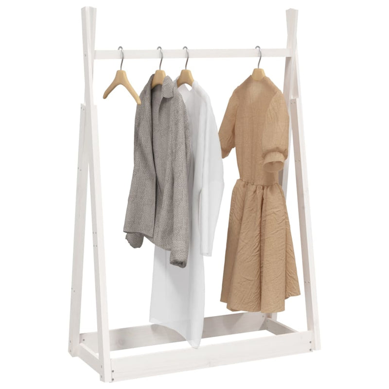 vidaXL Clothes Rack 100x45x150 cm Solid Wood Pine