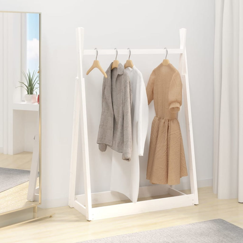 vidaXL Clothes Rack 100x45x150 cm Solid Wood Pine