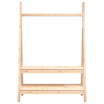 vidaXL Clothes Rack 100x45.5x150 cm Solid Wood Pine
